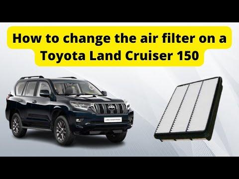 How to change the air filter on a Toyota Land Cruiser 150
