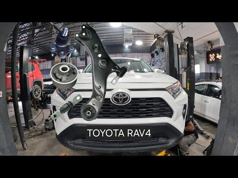 replacing bushing front control arm - ball joint ... toyota rav4 2019-2024