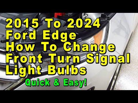2015 To 2024 Ford Edge How To Change Front Turn Signal Light Bulb With Part Number - Quick & Easy