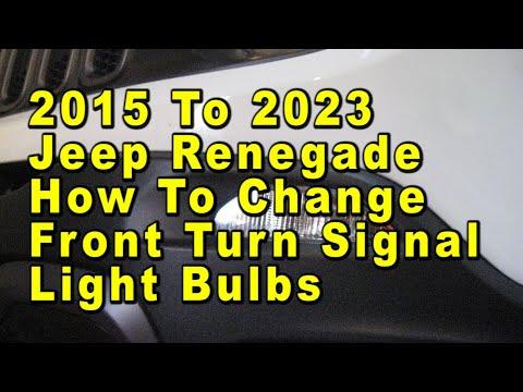 How to Replace Front Turn Signal Bulbs on a 2016 Jeep Renegade (Step-by-Step)