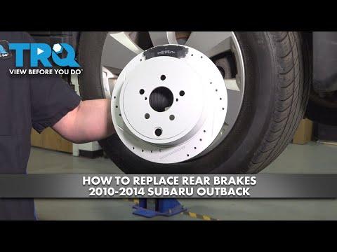 How to Replace Rear Brakes 2010-2014 Subaru Outback