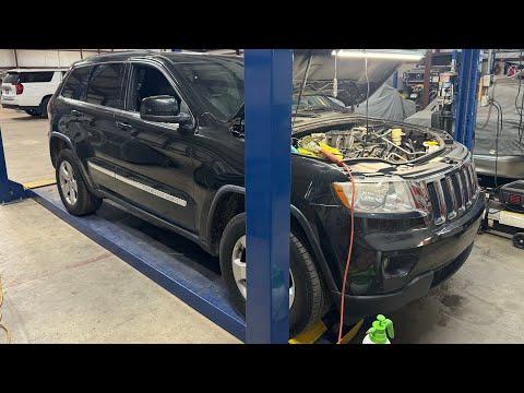 2011-2016 Jeep Grand Cherokee Air Conditioner Compressor Unit Removal. All steps in description