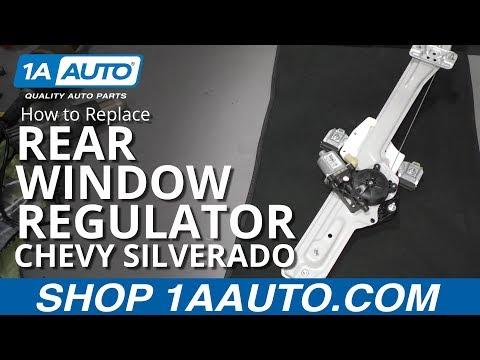 How to Replace Rear Window Regulator 14-19 Chevy Silverado