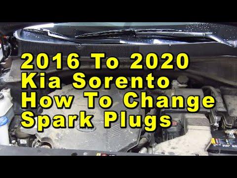 Kia Sorento How To Change Spark Plugs - 3.3L V6 Engine 2016 2017 2018 2019 & 2020 With Part Numbers