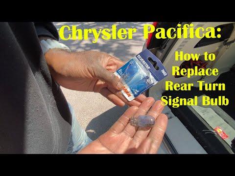 How to Replace Rear Turn Signal Bulb (or LED Tail Lamp) on a 2018 Chrysler Pacifica