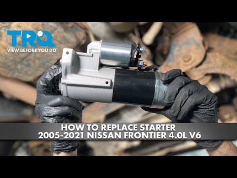 How to Replace the Starter Motor on a 2005-2019 Nissan Frontier (Engine: V6 4.0L)