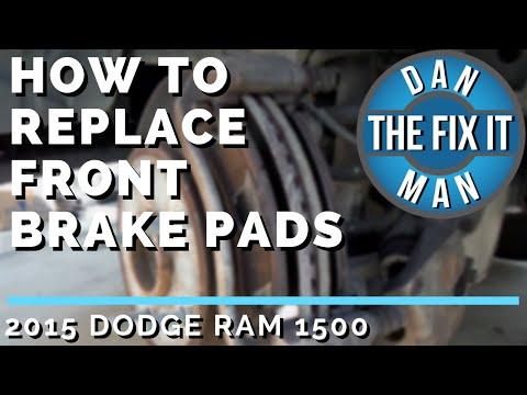 2015 DODGE RAM 1500 - HOW TO REPLACE FRONT BRAKE PADS - DIY