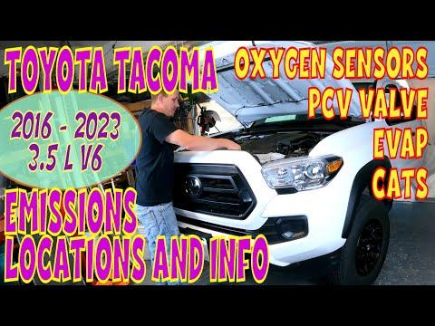 Toyota Tacoma V6 3.5L (2016 - 2023) | PCV, O2 SENSORS, EVAP info &amp; Location. #tacoma #mechanic