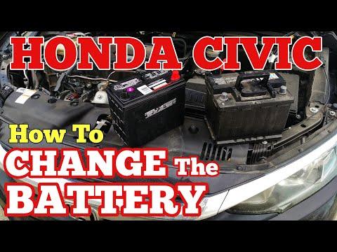 How to Replace the 12V Battery on a 1992-2021 Honda Civic (Engine: Inline 4 2.0L)