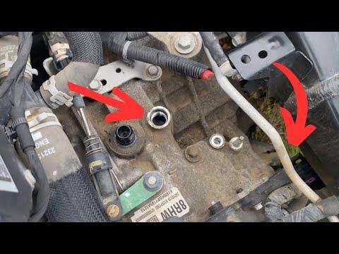 How to change Transmission Fluid Buick Envision 2016-2020 Fill and Drain Plugs Location 