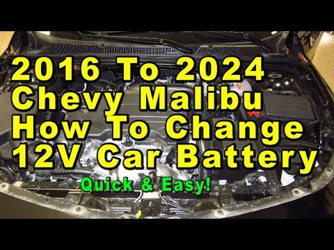 How to Replace the 12V Trunk Battery on a 2016 Chevrolet Malibu