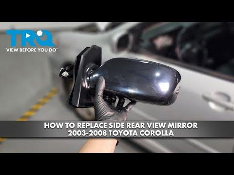 How to Replace Side Rear View Mirror 2003-2008 Toyota Corolla