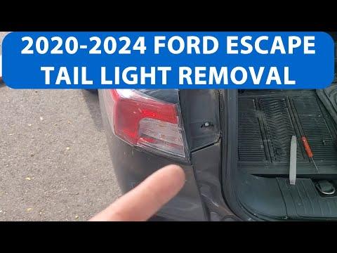 How To Remove/Replace 2020-24 Ford Escape Tail Light With Bulb Replacement.