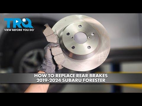 How to Replace Rear Brake Pads and Rotors on a 2019-2024 Subaru Forester