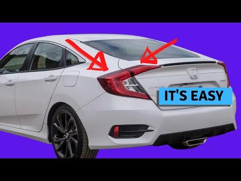 2019 Honda Civic Tail Light Removal (10th Gen 2016-2021)
