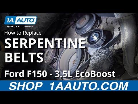 How to Replace Serpentine Belts 09-14 Ford F-150