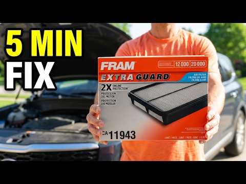 Dad Replaces Engine Air Filter in 2021 KIA Telluride LX