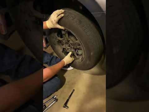 Steps on how to replace brake pads walkthrough. (2019 Hyundai Ioniq Hybrid Blue)