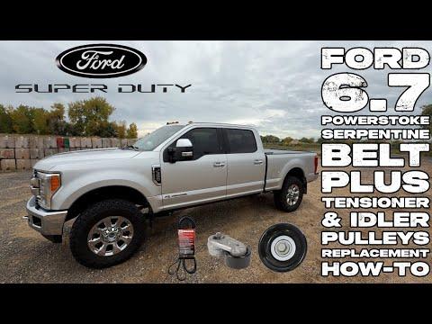 Ford Superduty 6.7L Powerstroke Serpentine Belt, Tensioner, And Idler Pulleys Replacement How-To