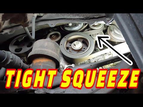 CUSTOMER STATES CAR SCREECHES UNTIL WARMED UP! HOW TO REPLACE A SERPENTINE BELT ON A TOYOTA AVALON