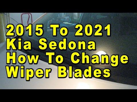 How to Replace Front Windshield Wiper Blades on a 2016 Kia Sedona