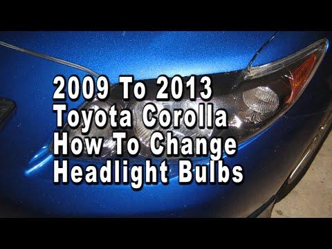 How to Replace Both Headlight Bulbs on a 2013 Toyota Corolla
