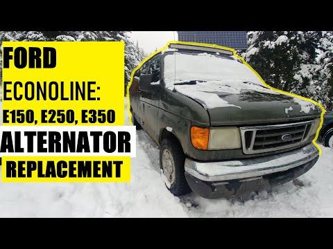 ALTERNATOR REPLACEMENT FORD ECONOLINE E150, E250, E350 all models (tricks & tips)