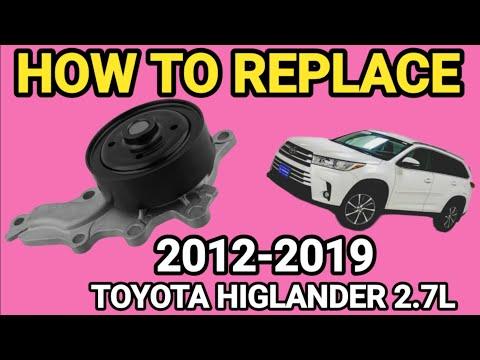How to Replace the Water Pump on a 2012-2019 Toyota Highlander 2.7L (Step-by-Step Guide)