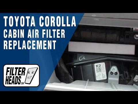How to Replace Cabin Air Filter 2012 Toyota Corolla | AQ1102