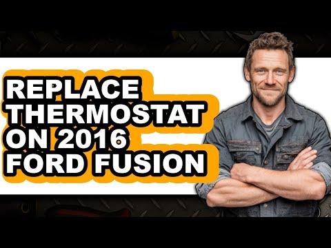 How To Replace Thermostat On 2016 Ford Fusion - Step By Step