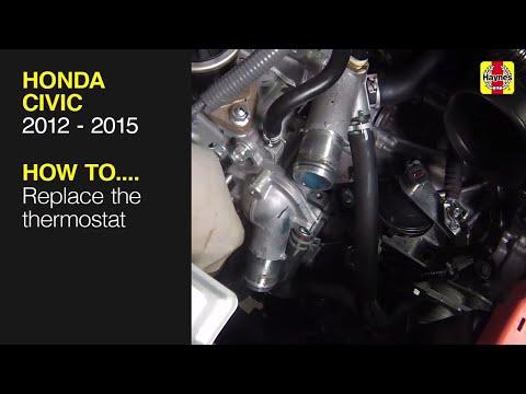 How to Replace the thermostat on the Honda Civic 2012 to 2015