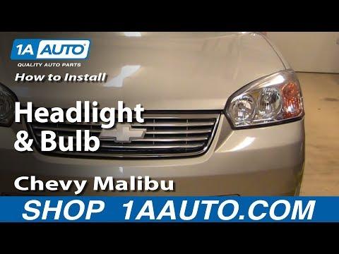 How to Replace Headlight Bulbs on a 2007 Chevrolet Malibu (Low Beam 9006 / High Beam 9005)