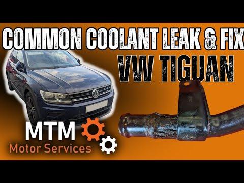 VW Tiguan common coolant leak pipe replacement