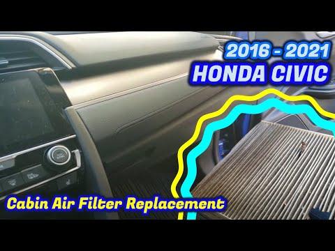 How to Replace the Cabin Air Filter on a 2016-2026 Honda Civic (Engine: Inline 4 2.0L)