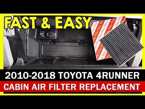 How to Replace the Cabin Air Filter on a 2018 Toyota Land Cruiser (Glove Box Method)