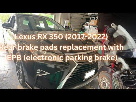 Lexus Rx 350 ( 2016-2022) rear brake pads replacement with EPB