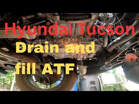 How to drain and fill transmission fluid - 2017 Hyundai Tucson Maintenance repair 3