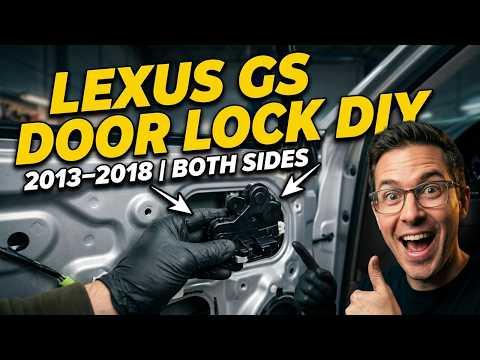How to Replace the Front Door Lock Actuator (Latch) on a 2016 Lexus GS350