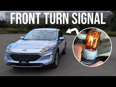 How to Replace Front Turn Signal Bulb - Ford Escape (2020-2022)