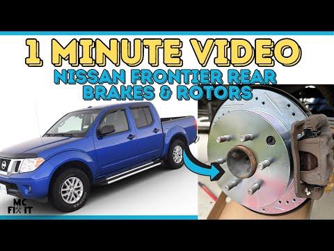 How to Replace Rear Brake Pads and Rotors on a 2005-2024 Nissan Frontier (Engine: V6 4.0L)