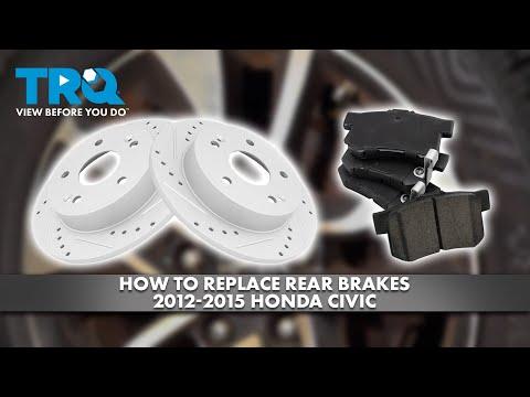 How to Replace Rear Brakes 2012-2015 Honda Civic