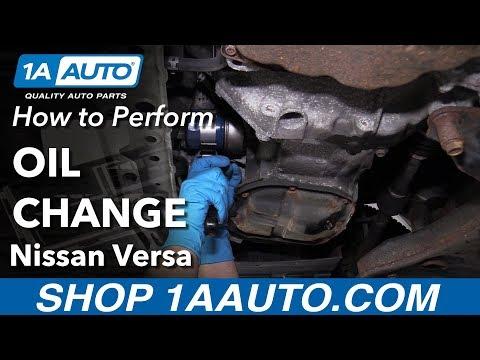 How to Perform Oil Change 12-19 Nissan Versa