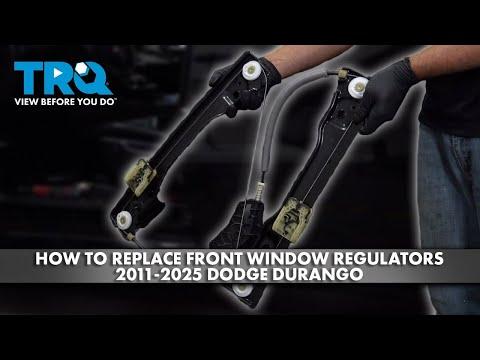 How to Replace Front Window Regulators on a 2016 Dodge Durango (Both Front Doors)