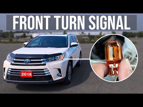 How to Replace Front Turn Signal Bulbs on a 2017 Toyota Highlander