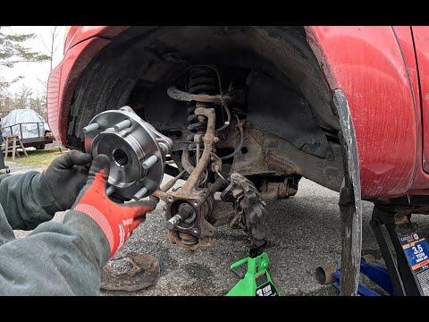 Front wheel bearing replacement on my 2012 Toyota Tacoma