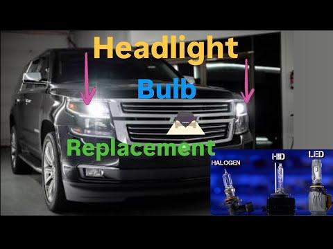 How to Replace Headlight Bulbs on a 2016 Chevrolet Tahoe (H11 Low Beam & 9005 High Beam)
