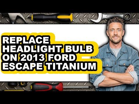How to Replace Headlight Bulb on 2013 Ford Escape Titanium (Updated)