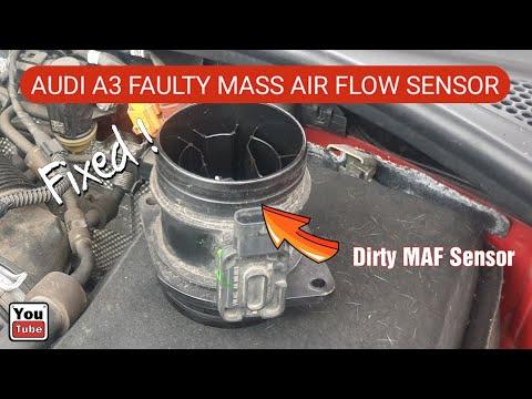 Audi A3 Faulty MAF Sensor Cheap Fix. How to Clean the Dirty Mass Air Flow Sensor with 5K Boost spray