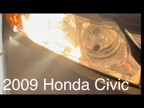 How to Replace Headlight Bulbs on a 2009 Honda Civic (Low Beam 9006 & High Beam 9005)