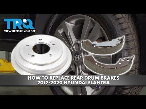 How to Replace Rear Drum Brake Shoes on a 2017-2020 Hyundai Elantra (Trim: SE | Engine: Inline 4 2.0L)